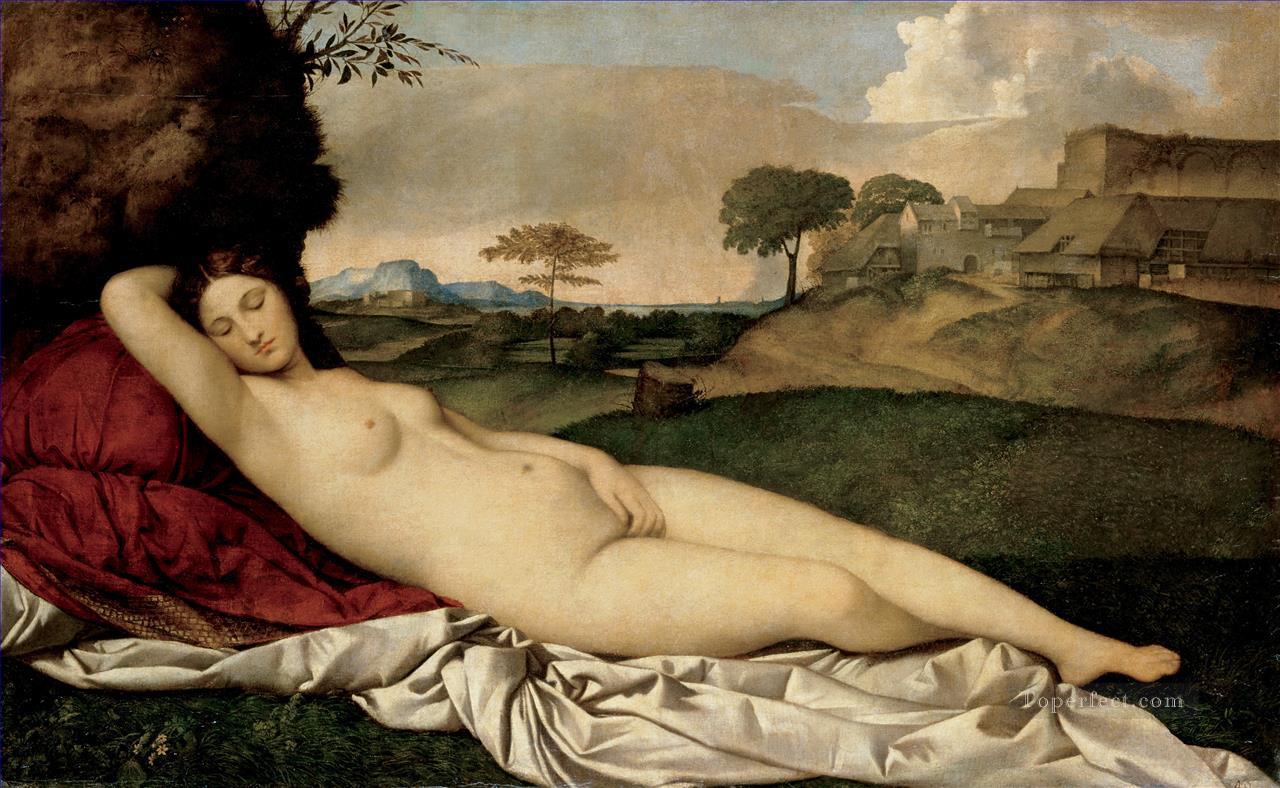 Giorgione Sleeping Venus Oil Paintings
